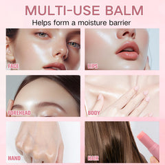 Evolvique close-up of balm texture highlighting creamy finish