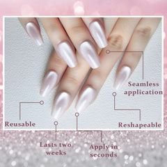 evpct adhesive tabs and tray included for easy glue-free application