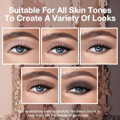 evpct brush applying cocoa shade to eyelid showing precise crease definition