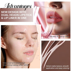 evpct applying liner to lip edge for defined shape and neat finish