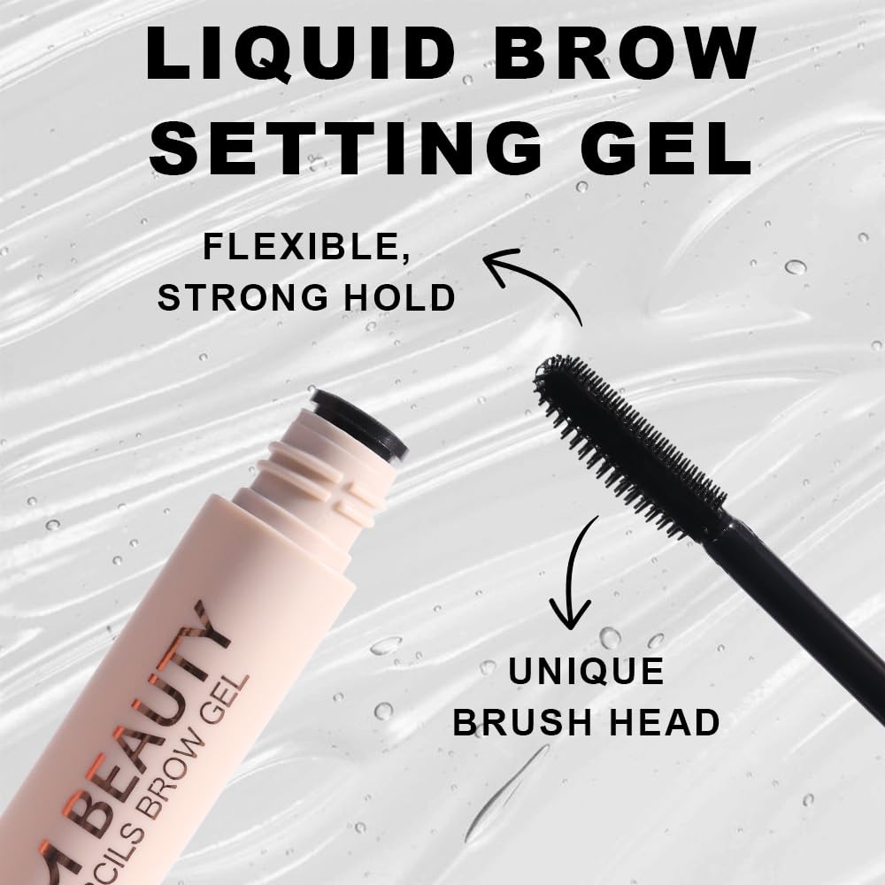 evpct application before and after brows showing lifted natural definition benefit