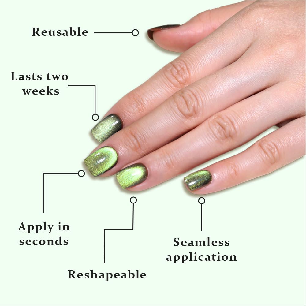 evpct application step with adhesive tabs for easy, glue-free wear