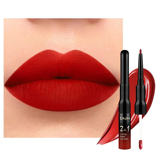evpct front packaging showing ruby red matte set with clear branding and benefit