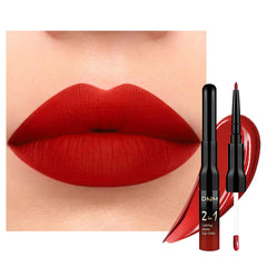 evpct front packaging showing ruby red matte set with clear branding and benefit