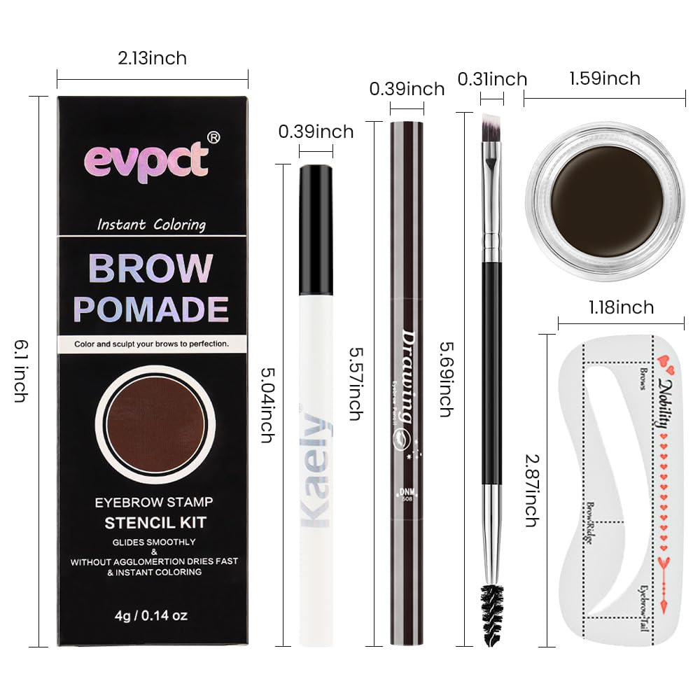 evpct model applying stencil and pomade demonstrating quick at-home shaping