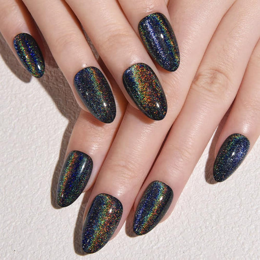 evpct close-up of iridescent cat-eye detail highlighting shimmering depth and color shift