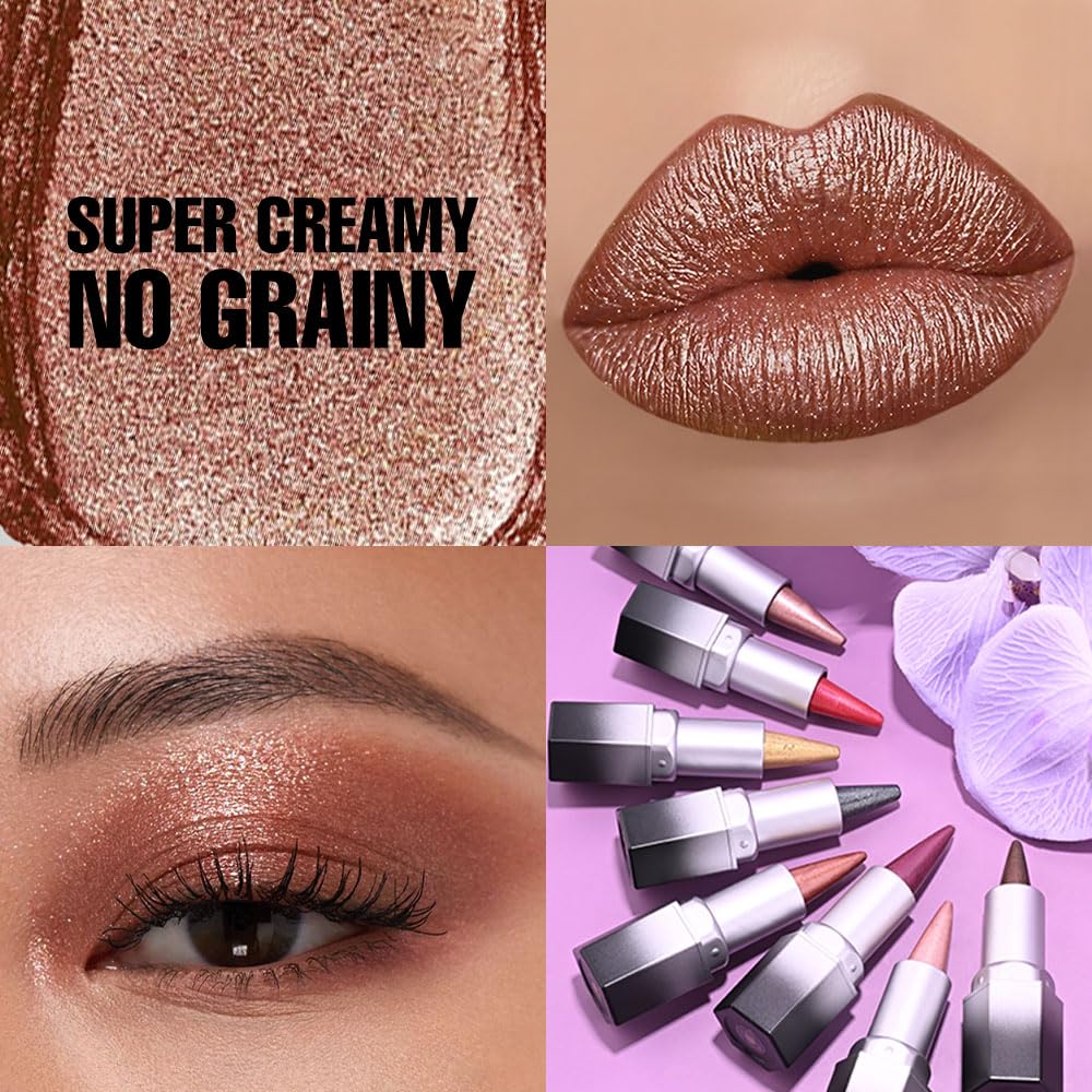 evpct texture macro showing copper shimmer and glitter particles for high-shine finish