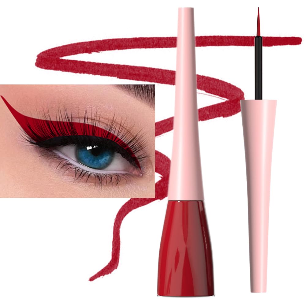 evpct front packaging showing dark red eyeliner and product basics for quick selection