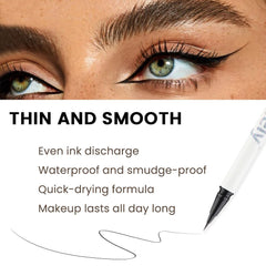 evpct dual-ended brush and pomade demonstrating precise application