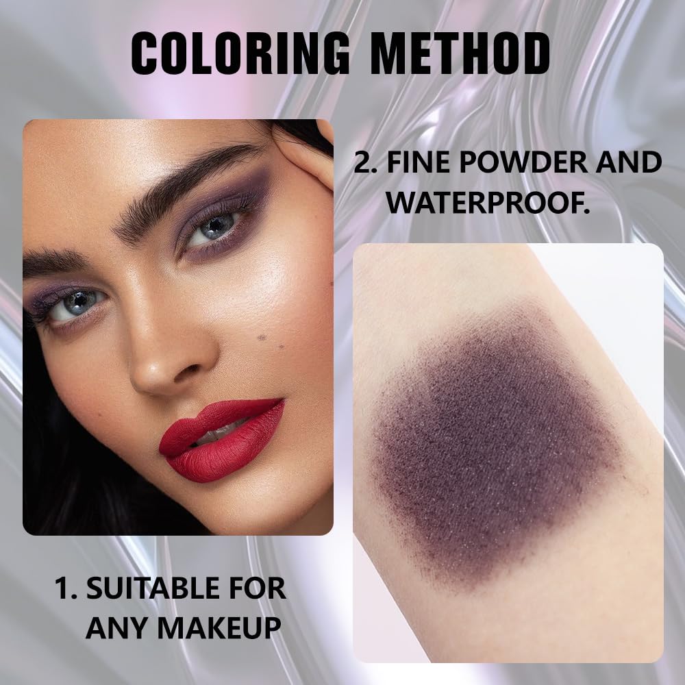 evpct eye makeup on mature model demonstrating plum shades enhancing brown eyes