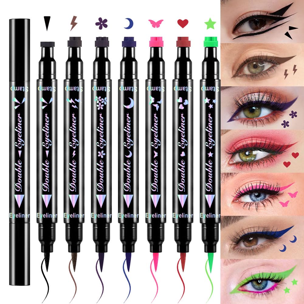evpct front packaging and pens displaying all seven colors and shapes for quick selection