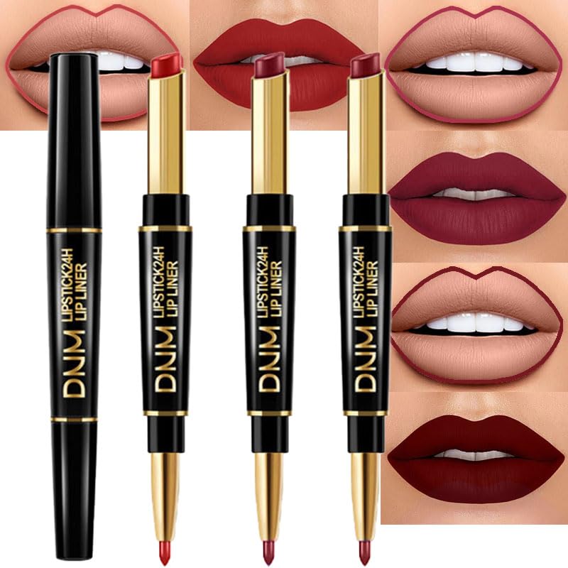evpct front packaging showing three dark ruby pencils and neat presentation, great for gifting