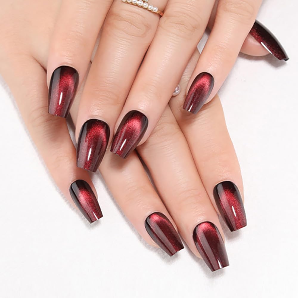 evpct front packaging showing deep burgundy nails and kit benefits