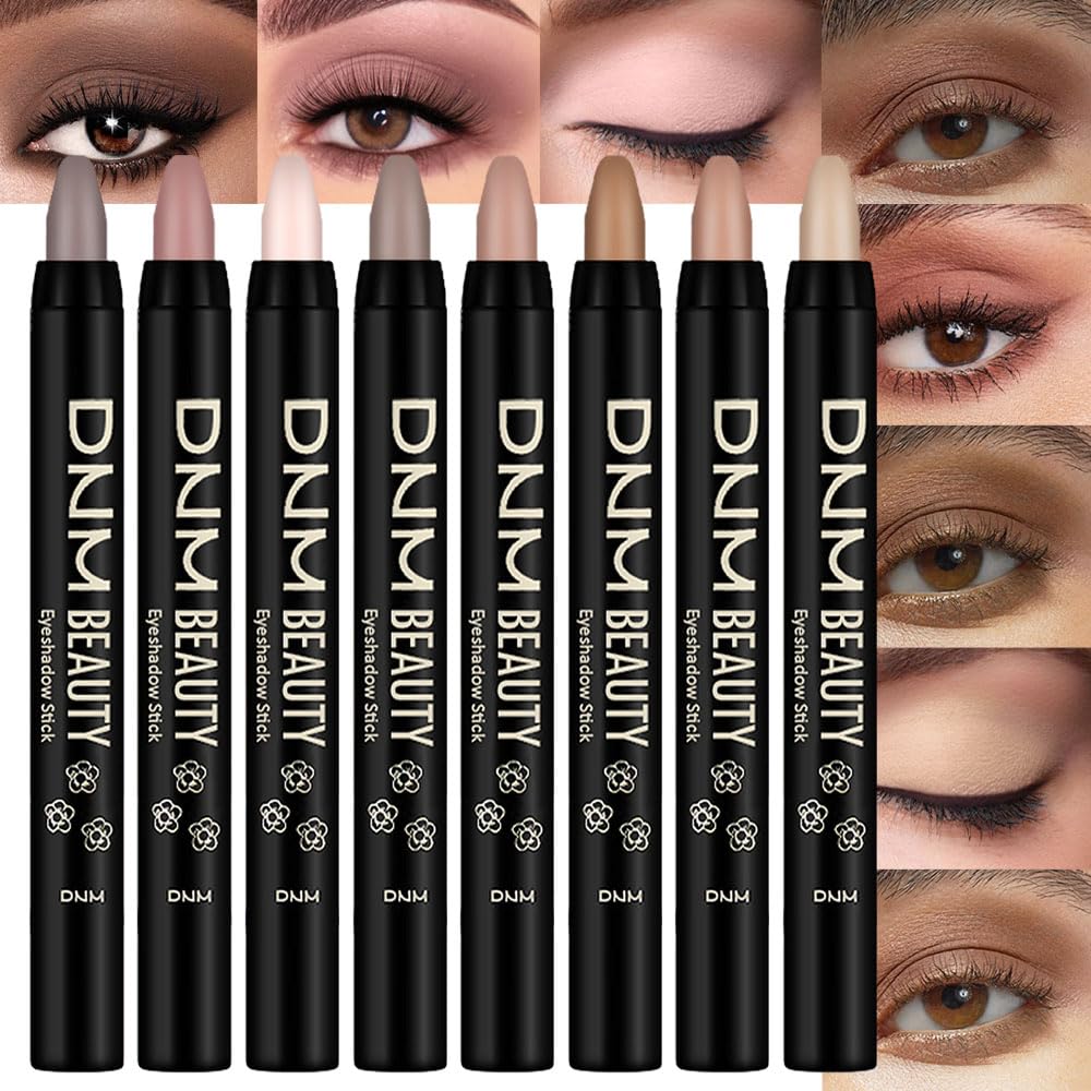 evpct front packaging showing eight matte eyeshadow sticks and benefits