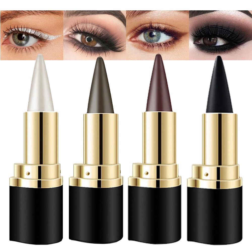 evpct front packaging showing four gel eyeliner pencils and compact case, portable benefit
