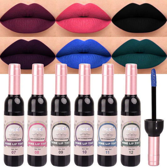 evpct front packaging showing six matte shades and gift-ready box, ideal present
