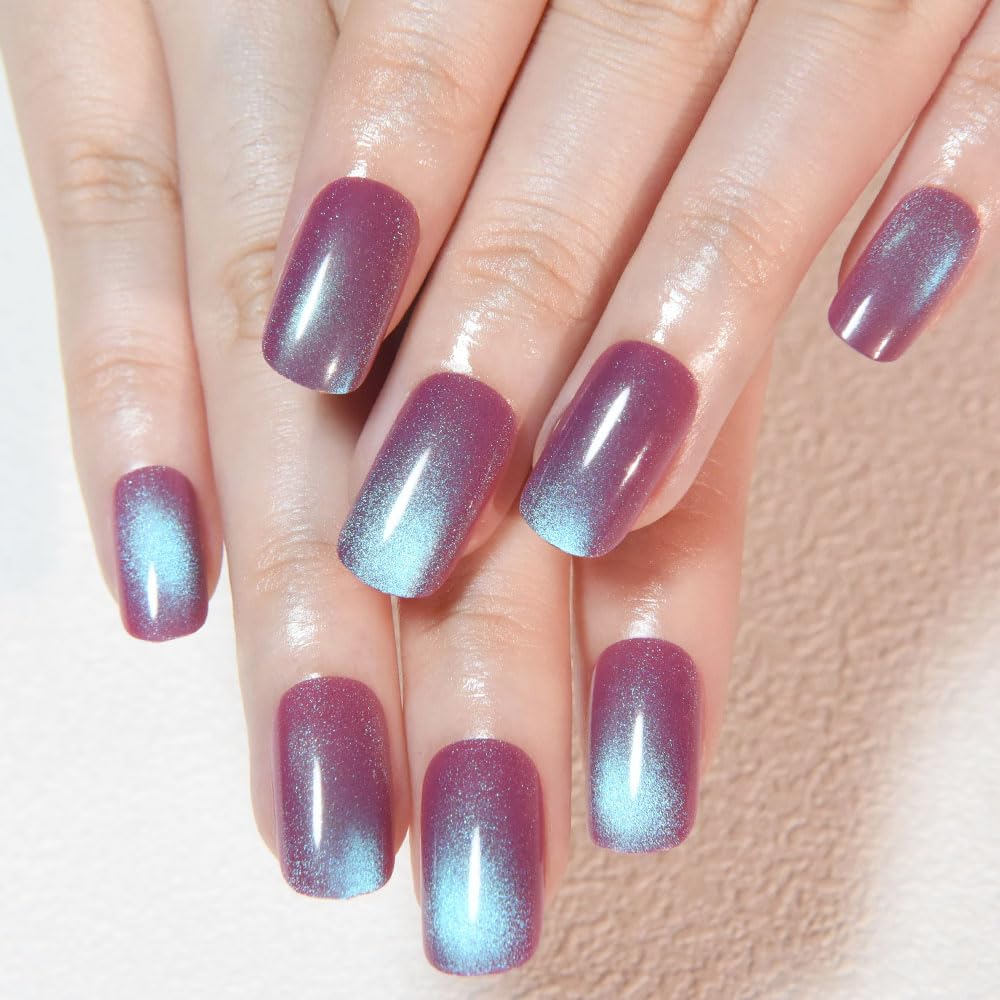 evpct front packaging showing mauve blue metallic nails and kit contents benefit: clear product overview