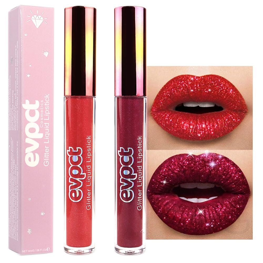 evpct front packaging showing two red glitter tubes, ideal gift presentation