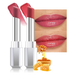 evpct front packaging showing two rose-honey tinted balm sticks and branding, easy travel convenience