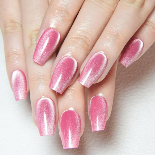 evpct front packaging showing rose pink cat eye nails and easy benefits