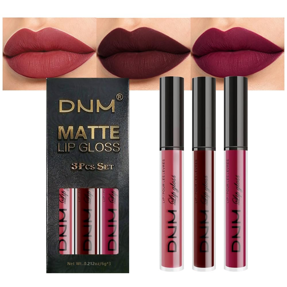 evpct front packaging trio showing three matte liquid lipsticks and benefit of variety