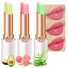 evpct front packaging trio showing three tinted balm tubes for gifting