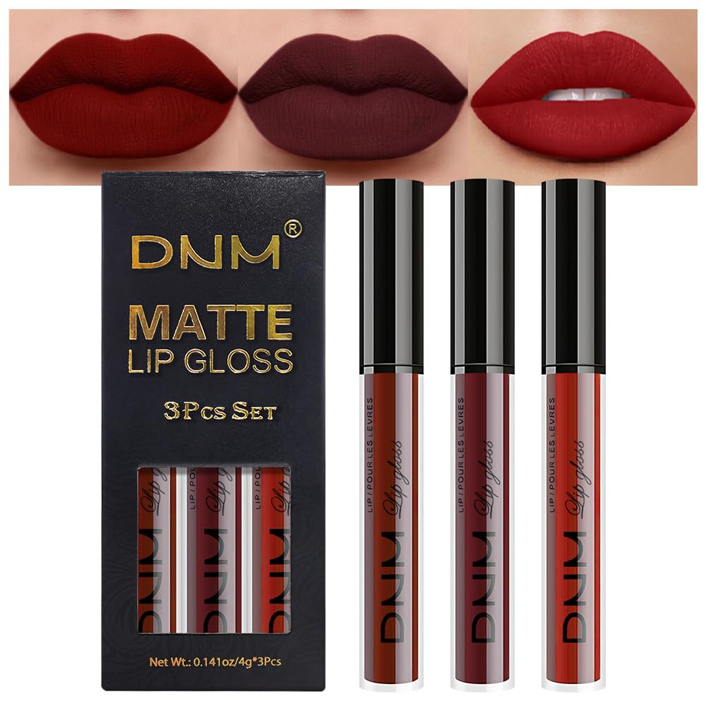 evpct front packaging trio showing three red matte tubes and compact gift-ready box