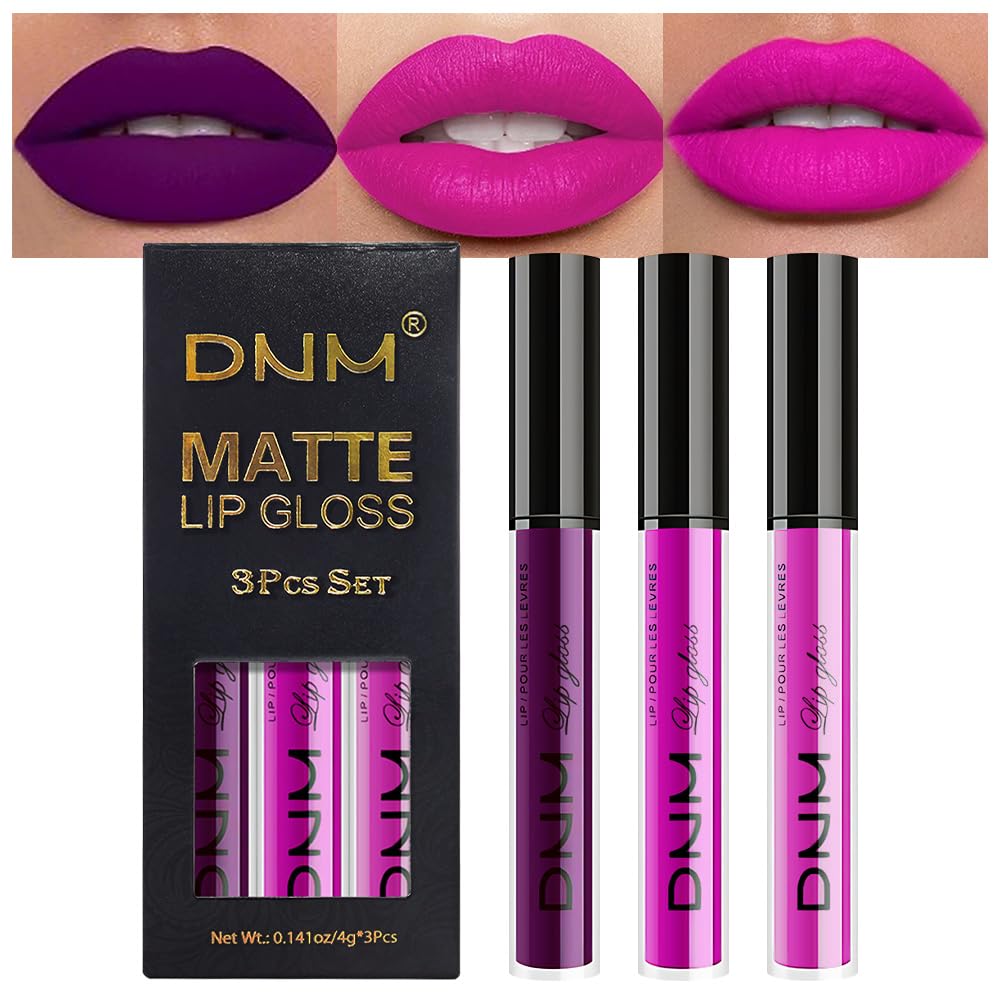 evpct trio front packaging displaying three matte liquid lipsticks for versatile looks