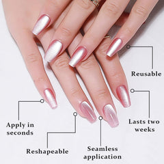 evpct glossy topcoat detail emphasizing salon-quality shine and long-lasting finish