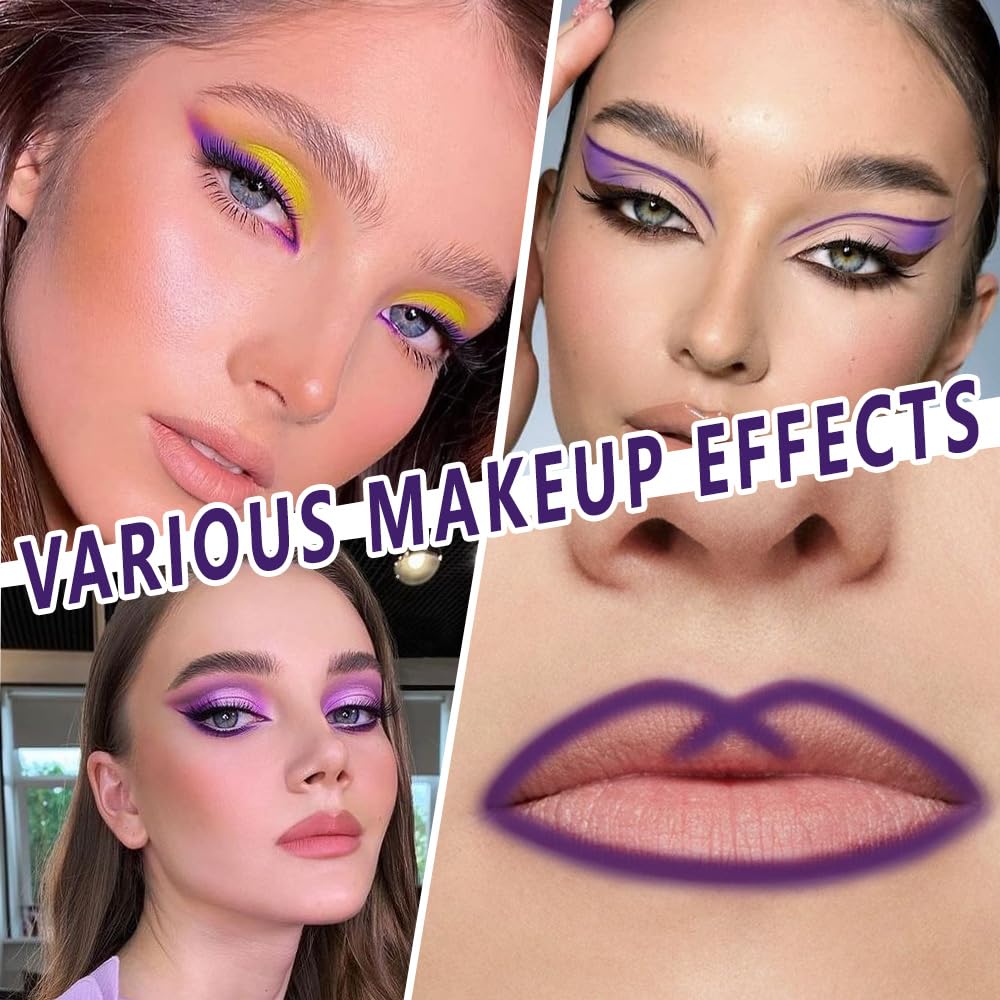 evpct model applying purple liner, shows easy glide and definition