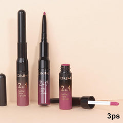 evpct model wearing antique rose mauve showing flattering finish and confidence boost benefit