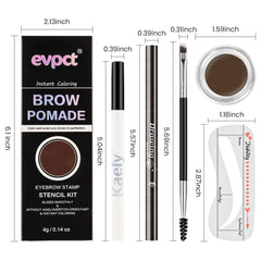 evpct model using stencil for quick symmetric brow shaping