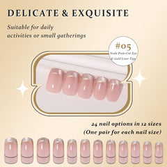 evpct kit contents with adhesive tabs and tools for easy at-home manicure