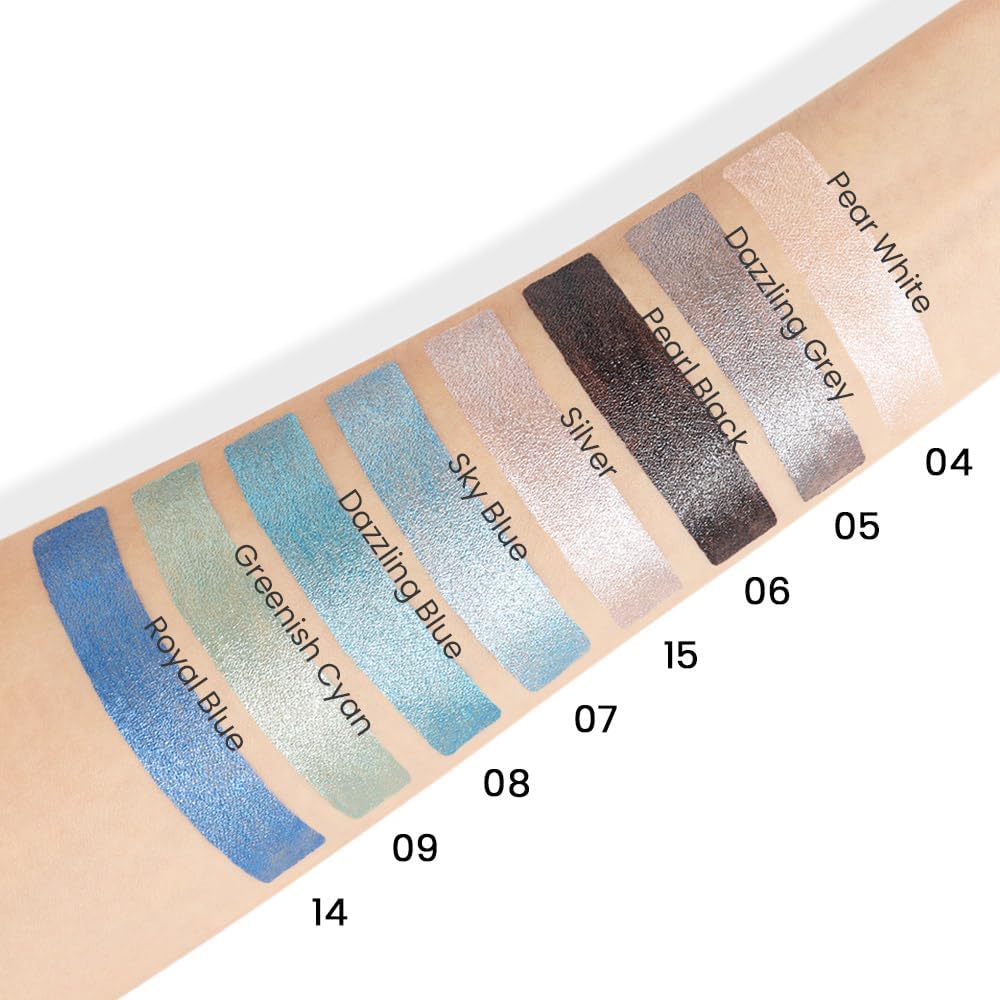 evpct label close-up with shade names and product info for easy identification