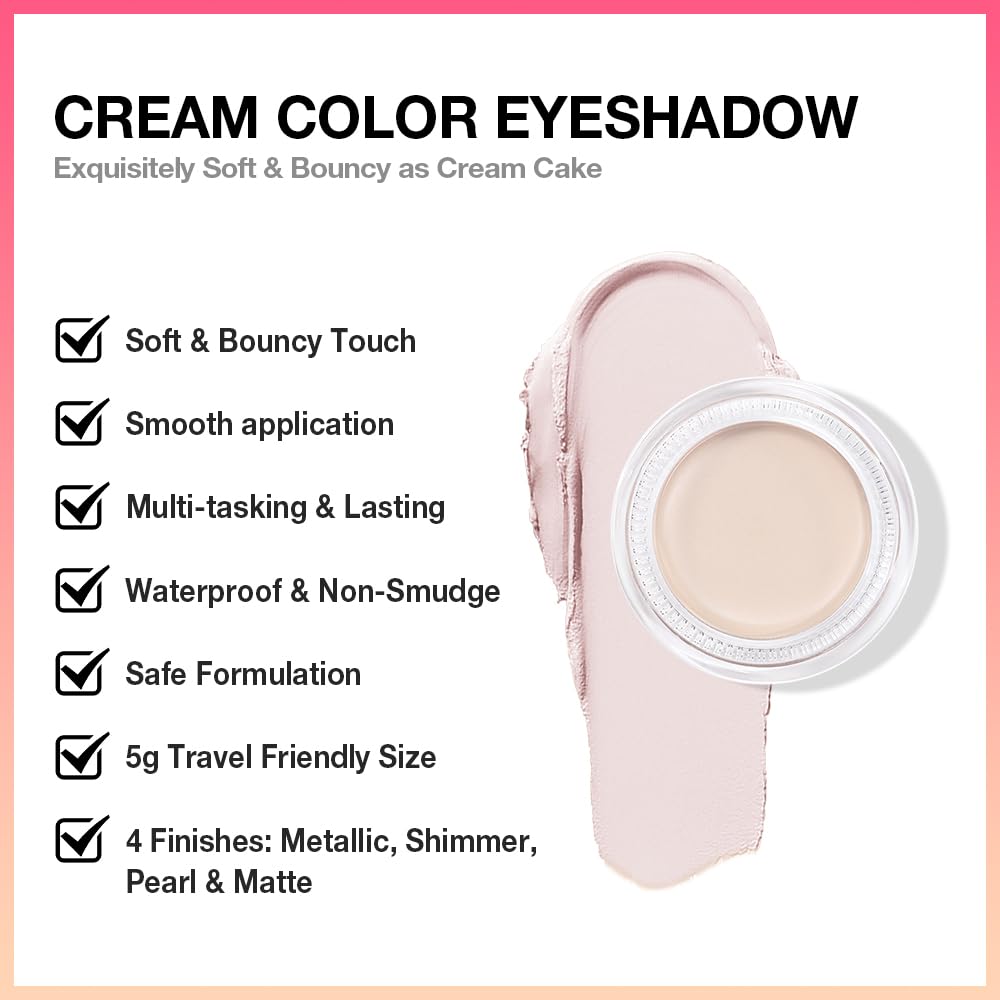 evpct close detail of blended lid to brow showing even, crease-resistant finish