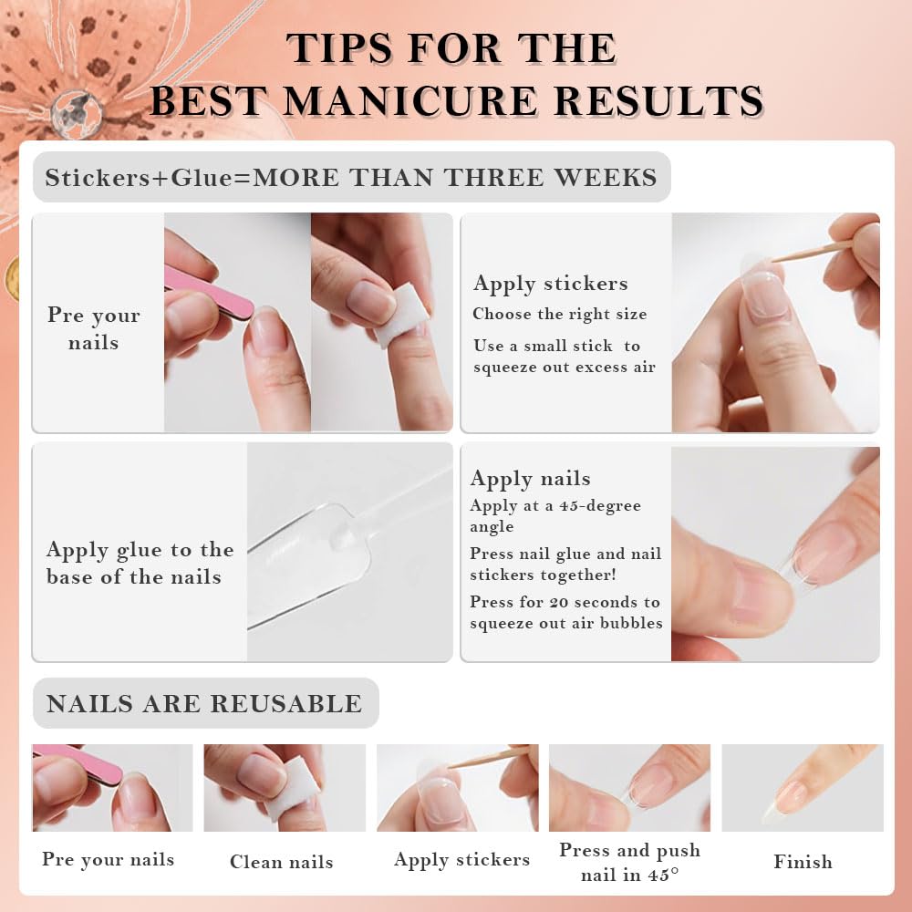 evpct nails styled for garden party, complements warm-weather fashion