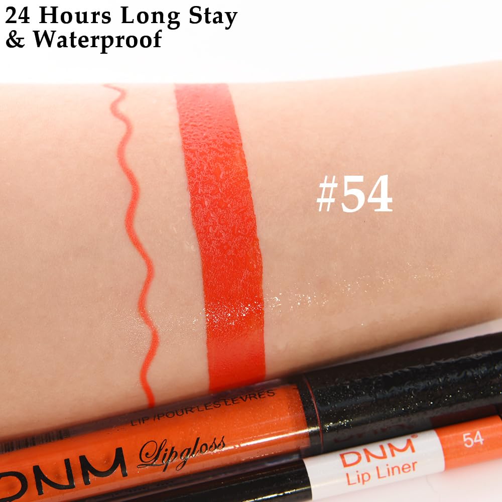 evpct lifestyle portrait of woman wearing orange red shade, demonstrates vibrant everyday wear