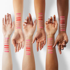 evpct lip swatch nude to red gradient showing color payoff and mix-and-match options