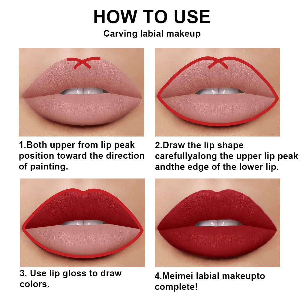 evpct lips before and after application showing rich, long-lasting color