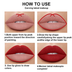 evpct lips before and after application showing rich, long-lasting color
