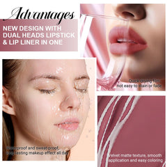evpct closeup of lips wearing the shade showing defined, long-lasting finish
