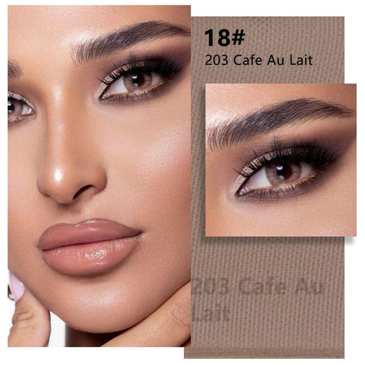 evpct matte brown close texture reveals smooth powder finish for effortless blending benefit