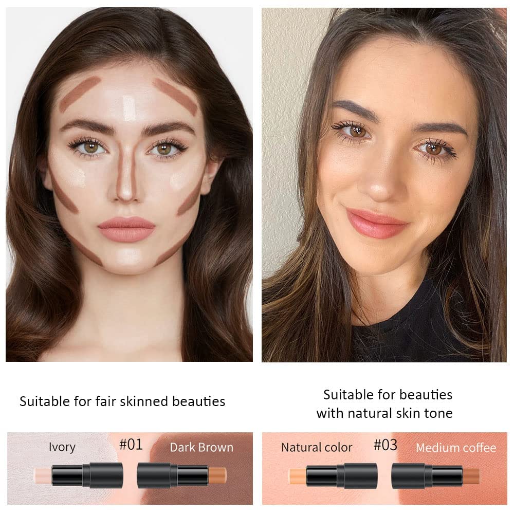 evpct model applying contour to nose demonstrating natural definition benefit