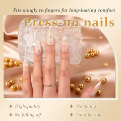 evpct nails worn on hand in lifestyle setting for polished appearance