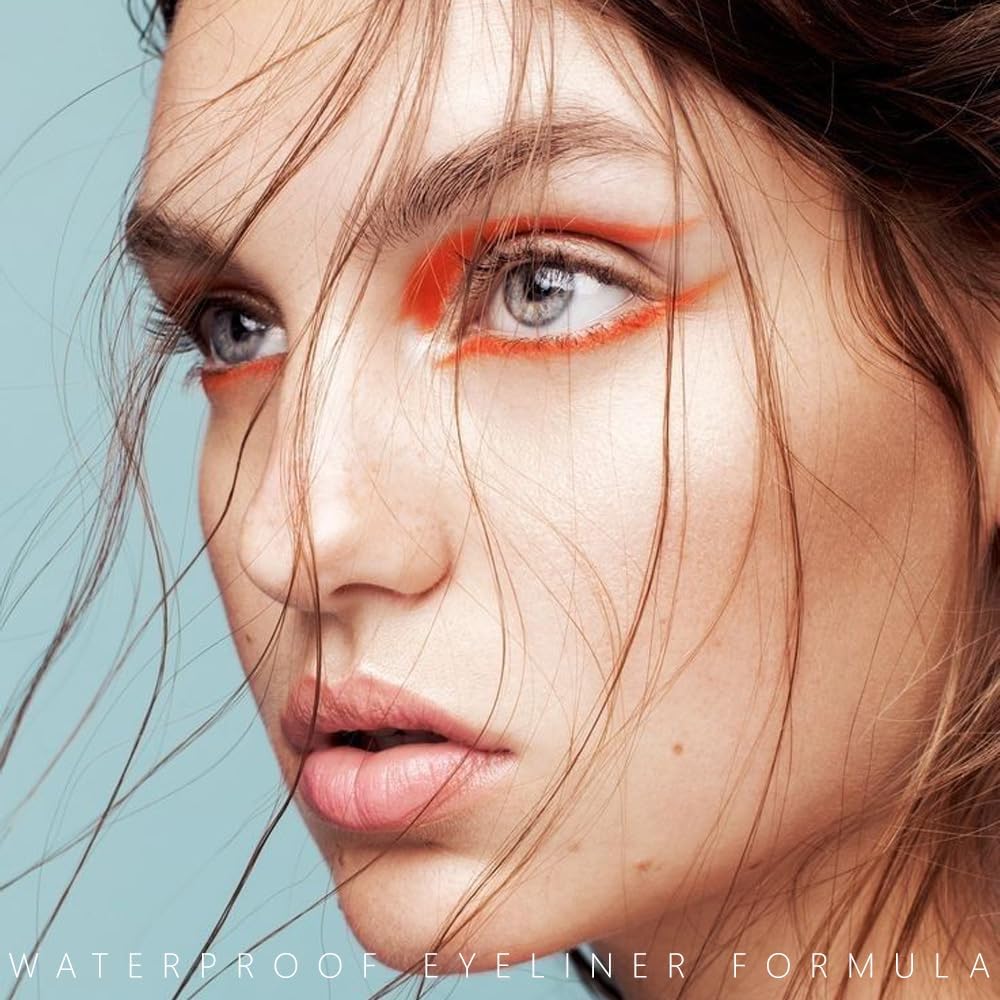 evpct orange eyeliner tip close-up showing creamy texture for smooth application