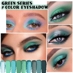 evpct close-up of pressed pans showing creamy emerald and teal texture for smooth blending