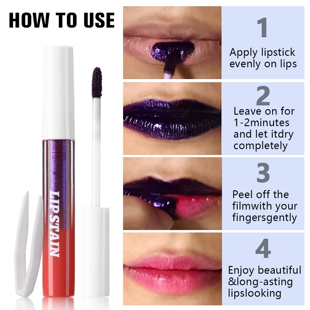 evpct peel off removal tweezer lifting film cleanly to reveal long-lasting color