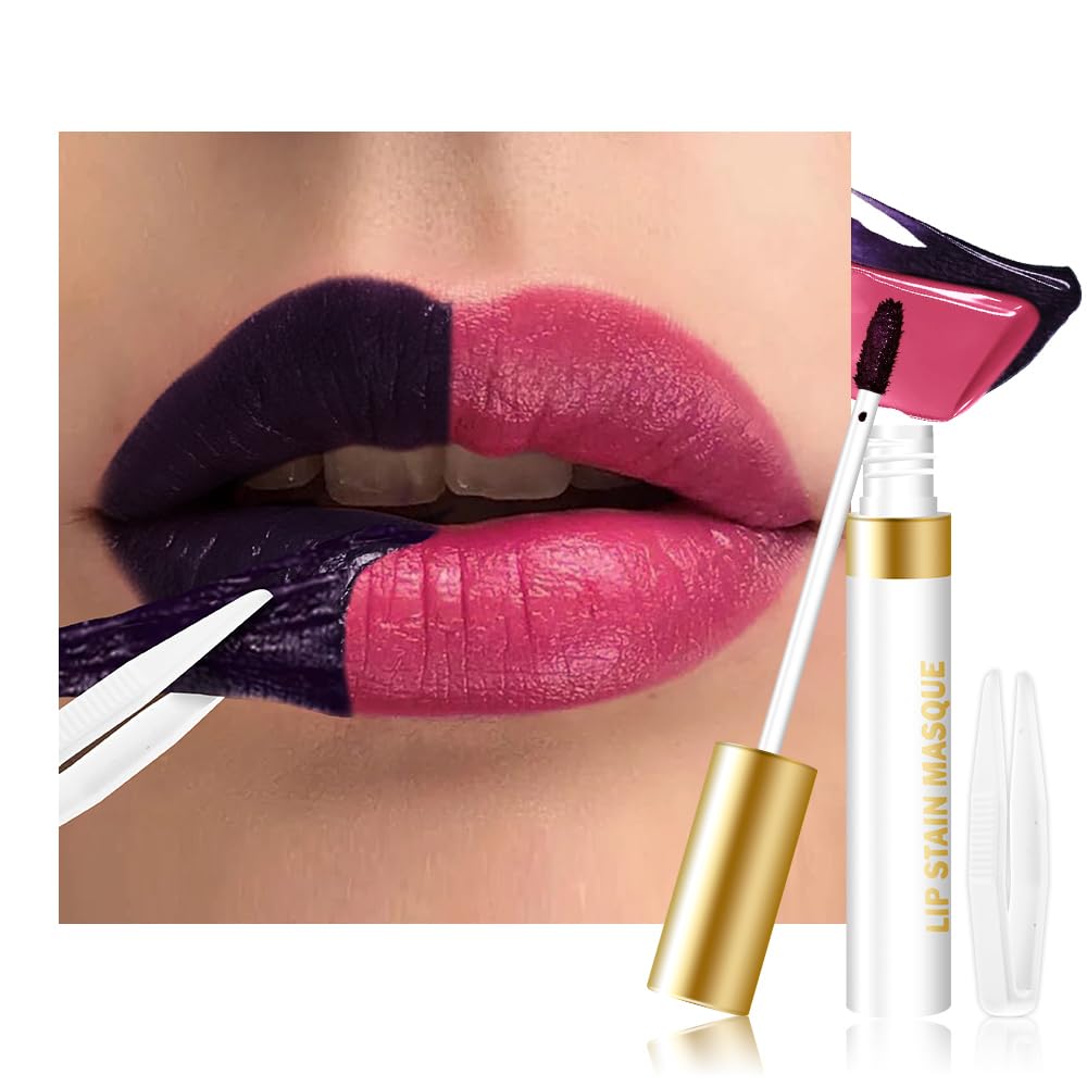 evpct front view of tube showing plum red shade and branding for bold color