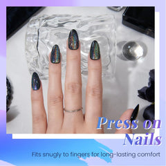 evpct hands wearing press-ons demonstrating wearable style and professional look