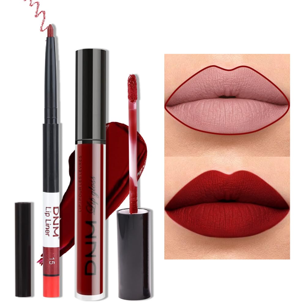 evpct product in use on model lips showing matte finish and confident long-wear look